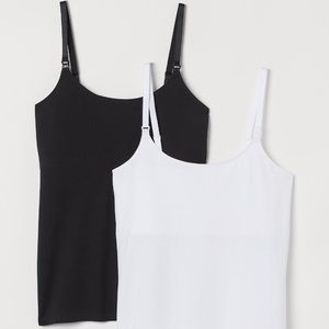 H&M MAMA | 4-Pack Nursing Tanks